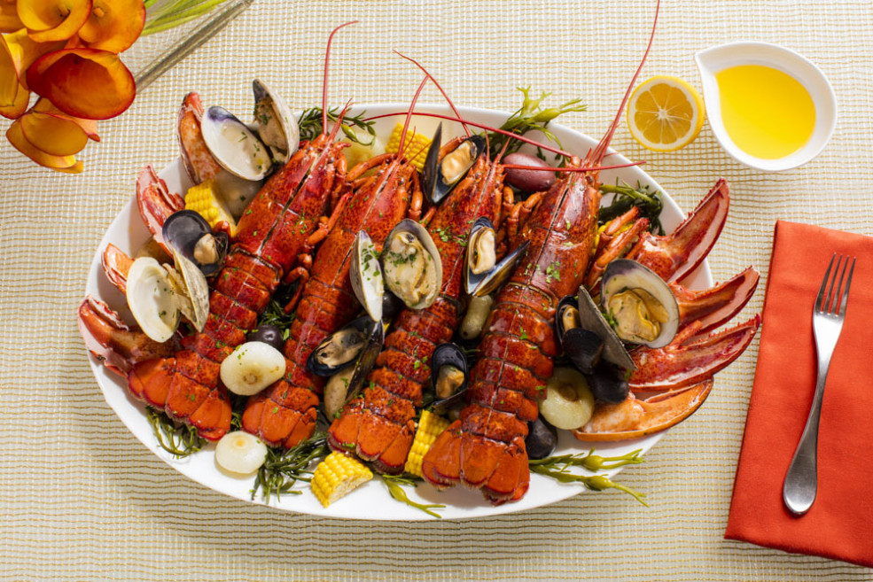 lobster and seafood platter