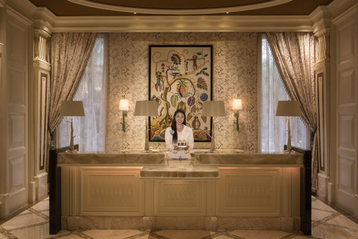 interior photography of VIP are of Wynn