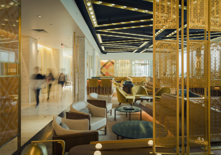 interior photography of W hotel in Las Vegas