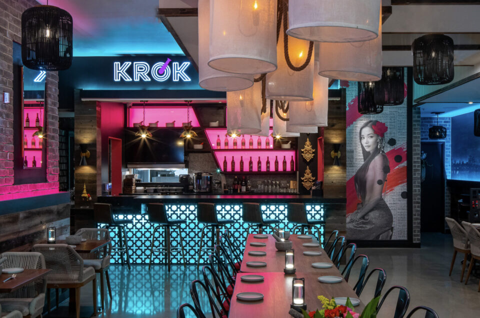 krok thai restaurant interior photography in las vegas